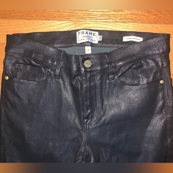 Frame Le Skinny de Jeanne leather pants in black 30 - Picture 9 of 12